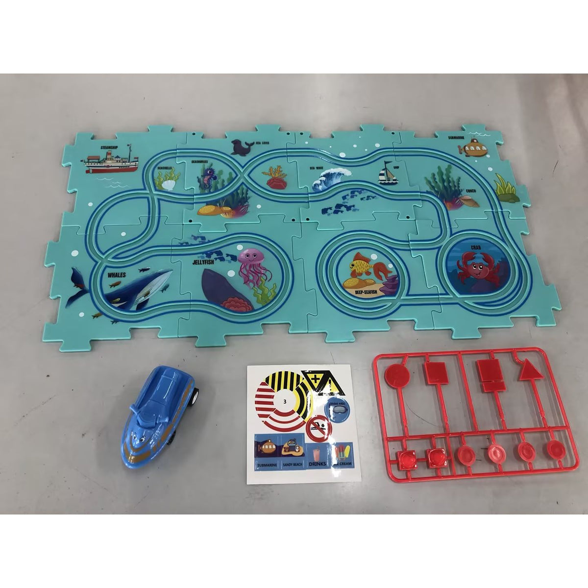 TrackTrek Electric Puzzle Rail Set