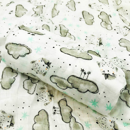 BambooHug Ultra-Soft Baby Muslin Swaddle Blanket
