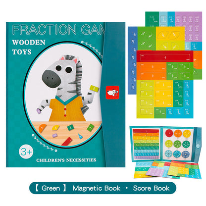 MagniMath Wooden Fraction Learning Board