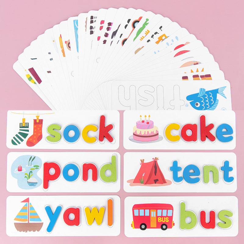 SpellSmart Wooden Alphabet Matching Game