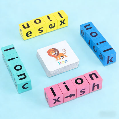 Montessori WordFaces Spelling Blocks