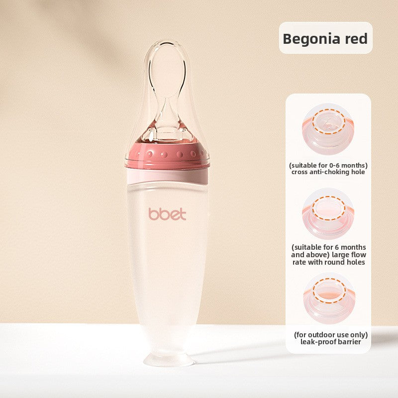 Silicone Squeeze Feeding Spoon Bottle