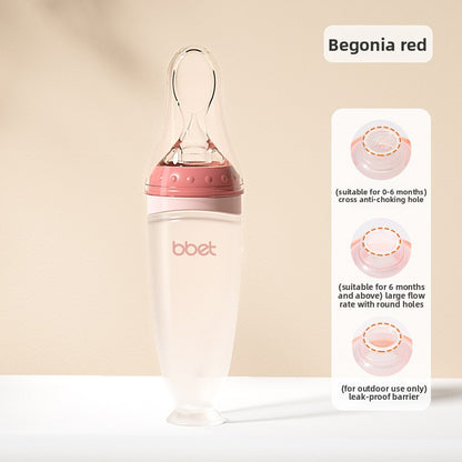 Silicone Squeeze Feeding Spoon Bottle