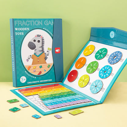 MagniMath Wooden Fraction Learning Board