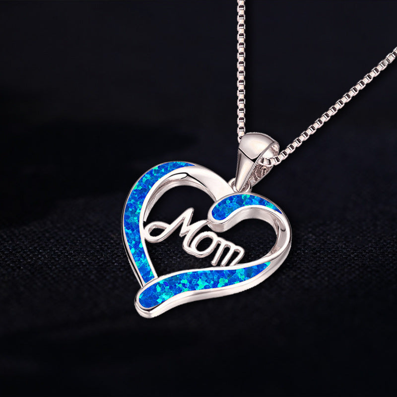 Love-shaped MOM Pendant