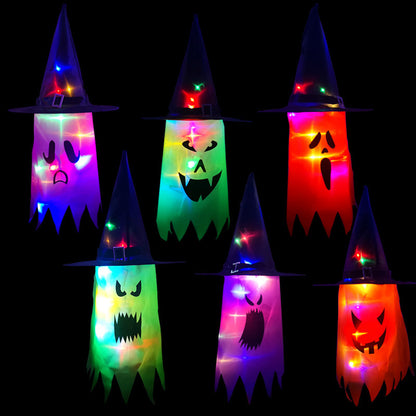 Halloween Colourful Glowing ghost