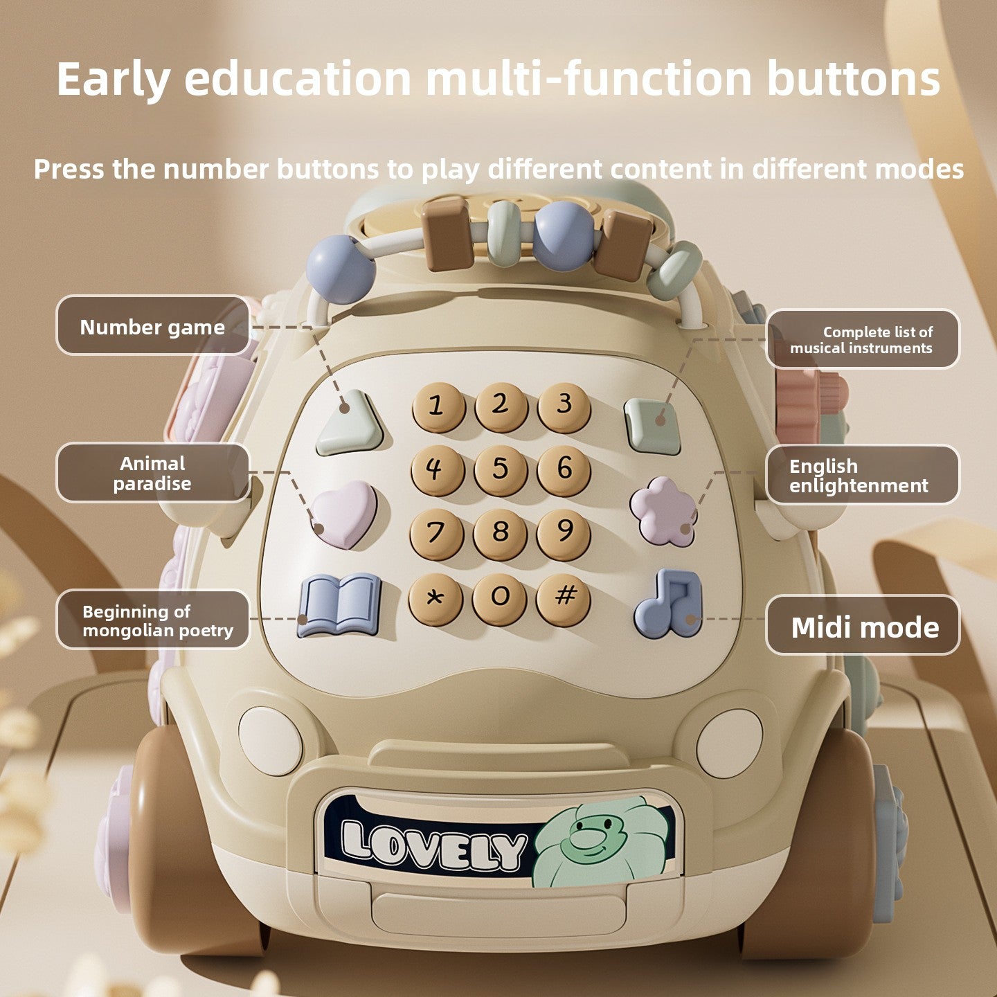 Baby Multi-Functional Musical Hand Drum Toy