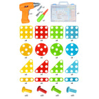 Kids Electric Drill Screw Puzzle Educational Board