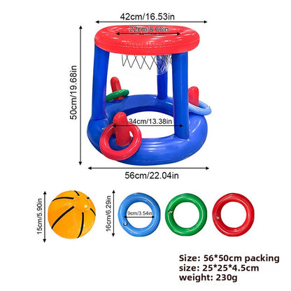 Inflatable Basketball Pool Game Set