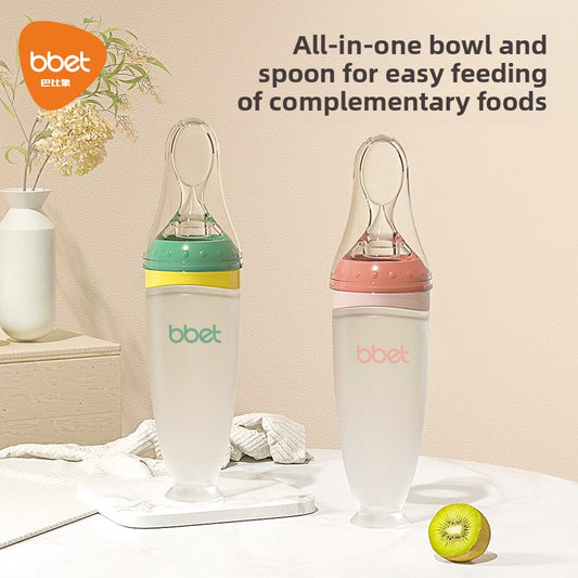 Silicone Squeeze Feeding Spoon Bottle