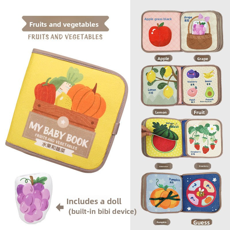 Montessori Baby Cloth Book – Interactive Sensory Learning Toy