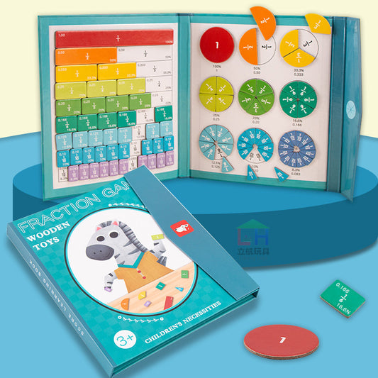 MagniMath Wooden Fraction Learning Board
