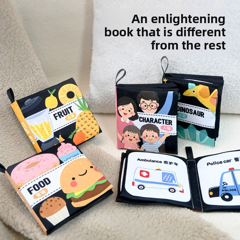 High-Contrast Baby Cloth Book – Sensory & Visual Development Toy