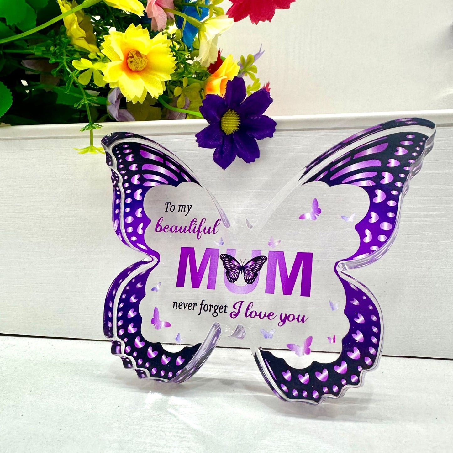 Butterfly-Shaped Acrylic Keepsake