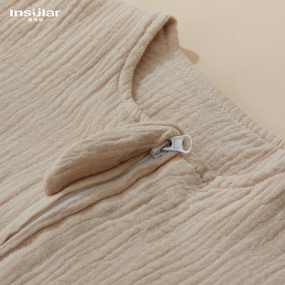 Double-Layer Gauze Baby Sleeping Bag – Sleeveless Anti-Kick Blanket