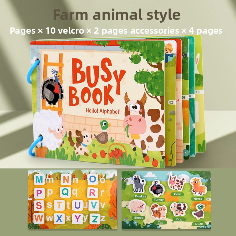 Reusable Alphabet & Number Busy Book