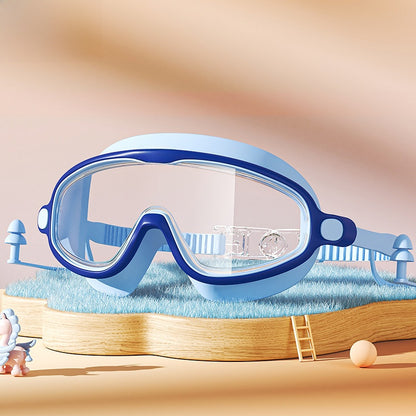 Kids Swimming Goggles Set with Cap & Accessories