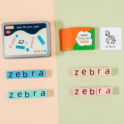 Montessori WordFaces Spelling Blocks