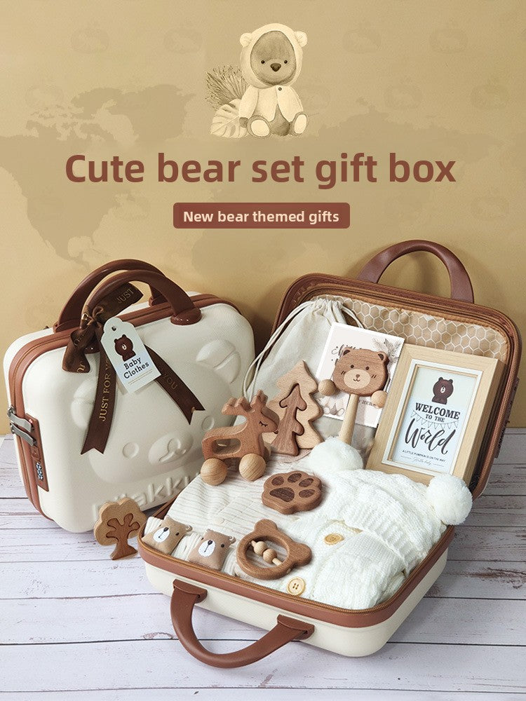 Organic Cotton Bear Baby Gift Set