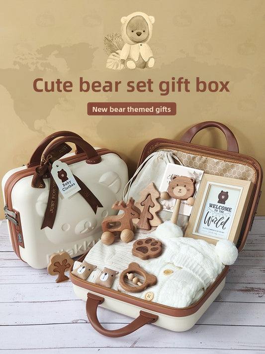 Organic Cotton Bear Baby Gift Set