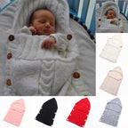 SnuggleNest Knitted Baby Swaddle