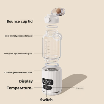 Portable Rechargeable Milk Warmer – Wireless Constant Temperature Heater