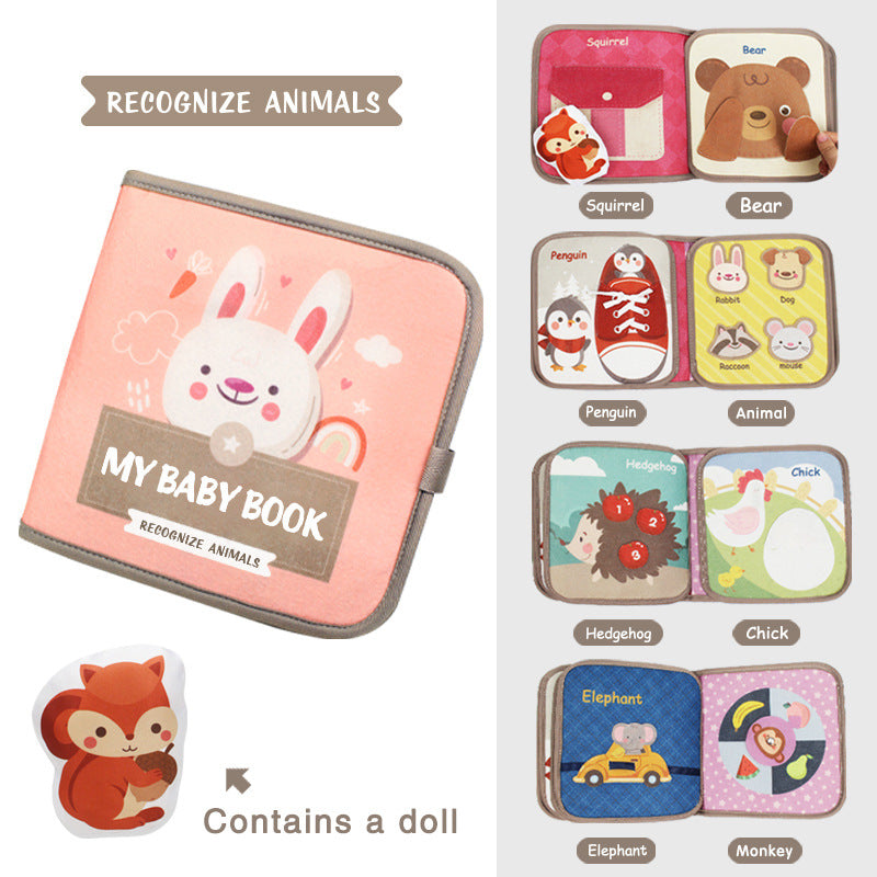 Montessori Baby Cloth Book – Interactive Sensory Learning Toy