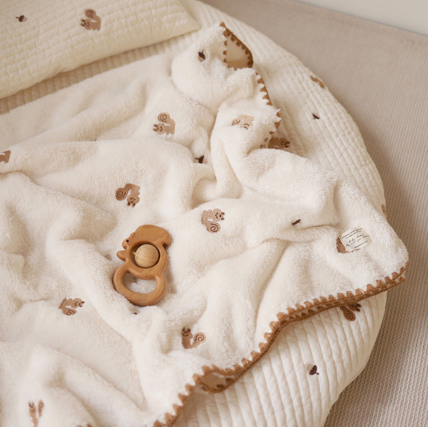 Soft Flannel Baby Blanket (90×130cm)