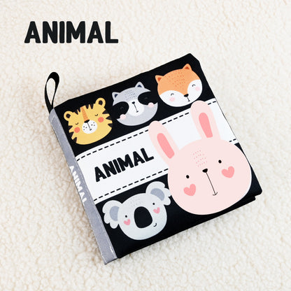 High-Contrast Baby Cloth Book – Sensory & Visual Development Toy