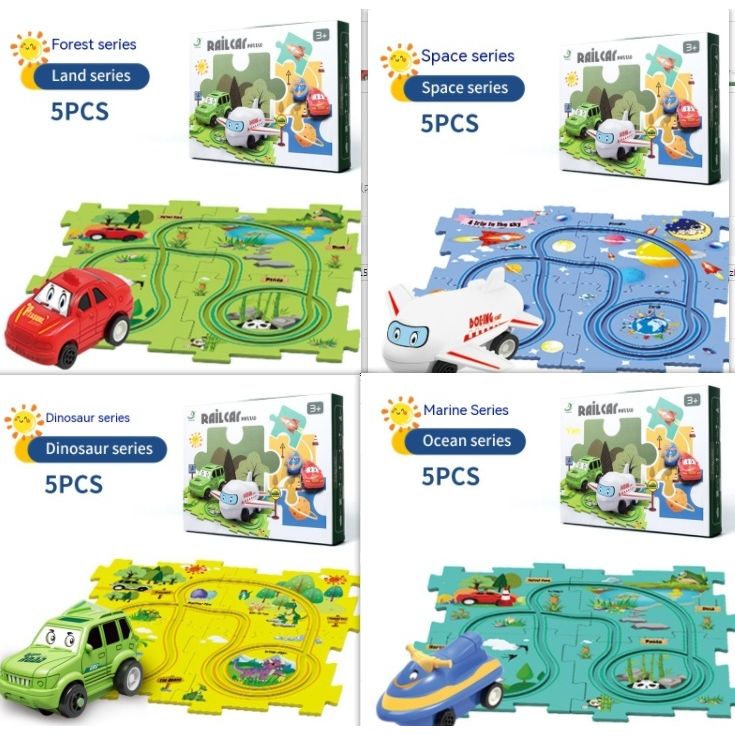 TrackTrek Electric Puzzle Rail Set