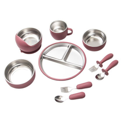 Baby Silicone Feeding Set (Suction Base, BPA-Free)