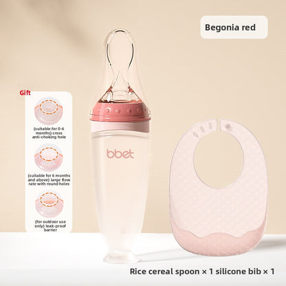 Silicone Squeeze Feeding Spoon Bottle