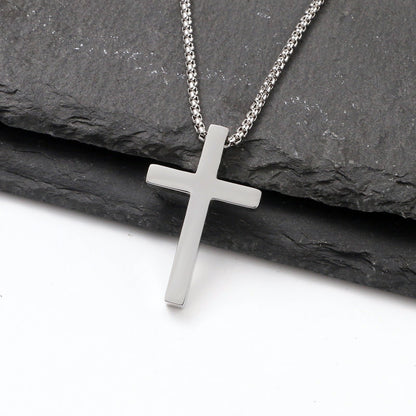 Titan Cross Geo Necklace