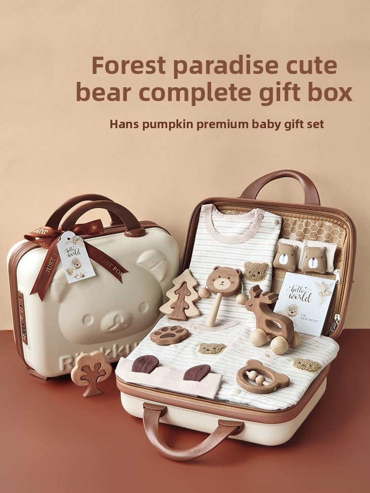 Organic Cotton Bear Baby Gift Set