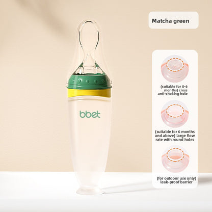 Silicone Squeeze Feeding Spoon Bottle