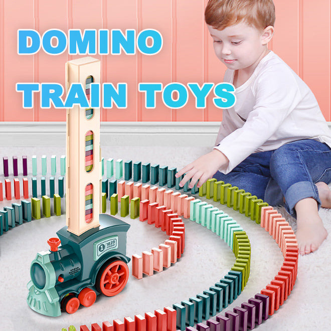 Automatic Domino Train Toy – Electric Building & Puzzle Set