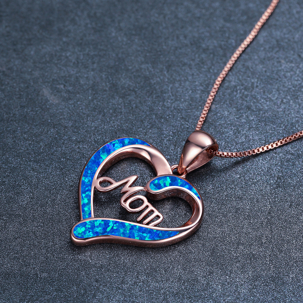 Love-shaped MOM Pendant