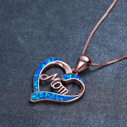 Love-shaped MOM Pendant