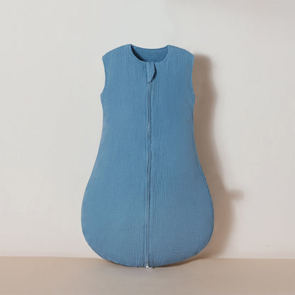 Double-Layer Gauze Baby Sleeping Bag – Sleeveless Anti-Kick Blanket