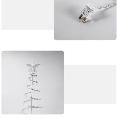 Dreamy Spiral Christmas Tree Lights – Foldable LED Holiday Display