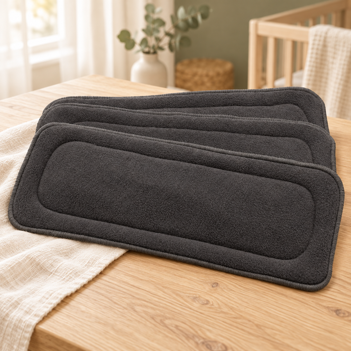 EcoDry Bamboo Charcoal Cloth Diaper Inserts