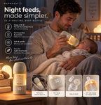 WarmNest Smart Self-Heating Baby Bottle