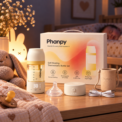 WarmNest Smart Self-Heating Baby Bottle