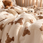 SnuggleBear Cotton Baby Quilt