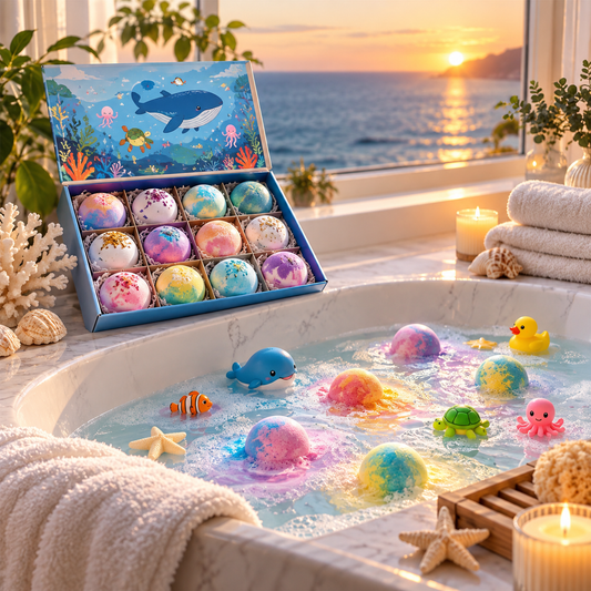 OceanSplash Kids Bath Bomb Set