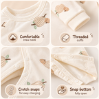100% Cotton Baby Side-Snap Romper