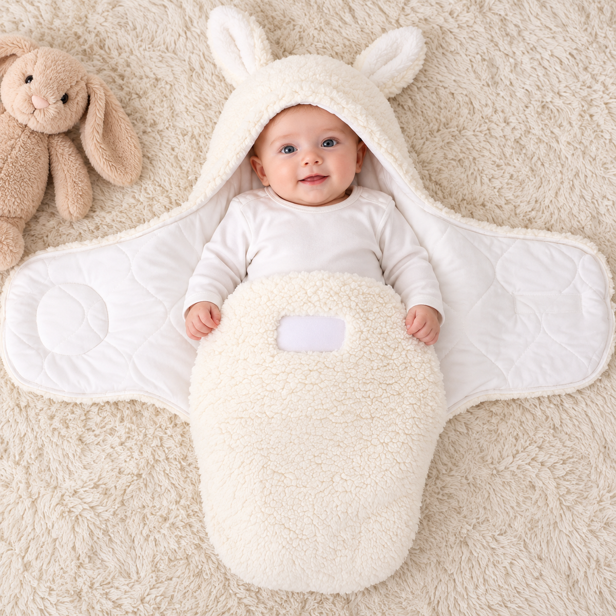 CloudHug Teddy Swaddle Sleep Sack