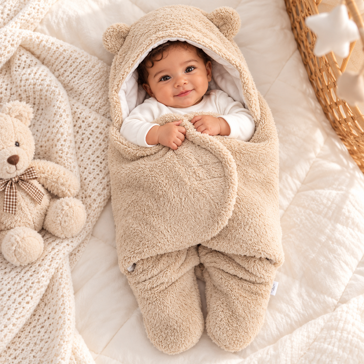 CloudHug Teddy Swaddle Sleep Sack