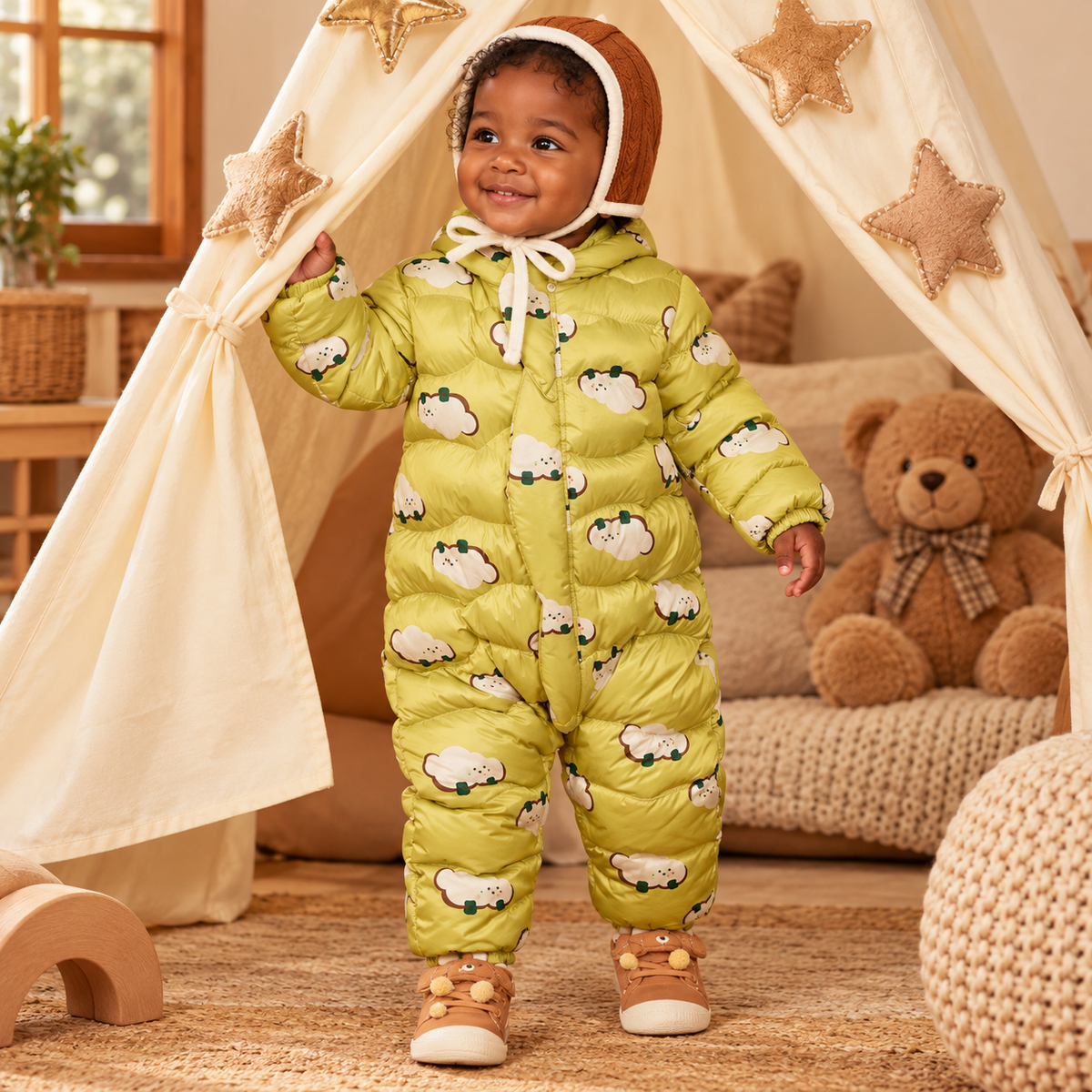 CloudNest Baby Down Snowsuit