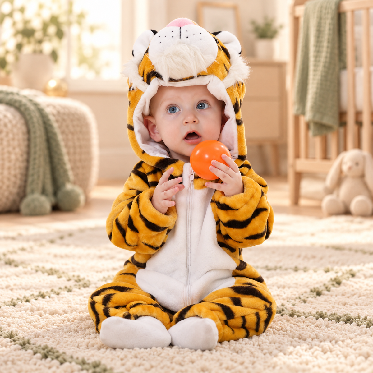 Cozy Cub Hooded Romper